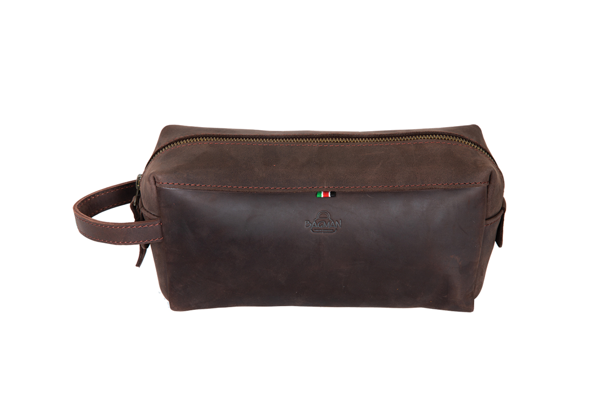 Toiletry Bag, Mocha