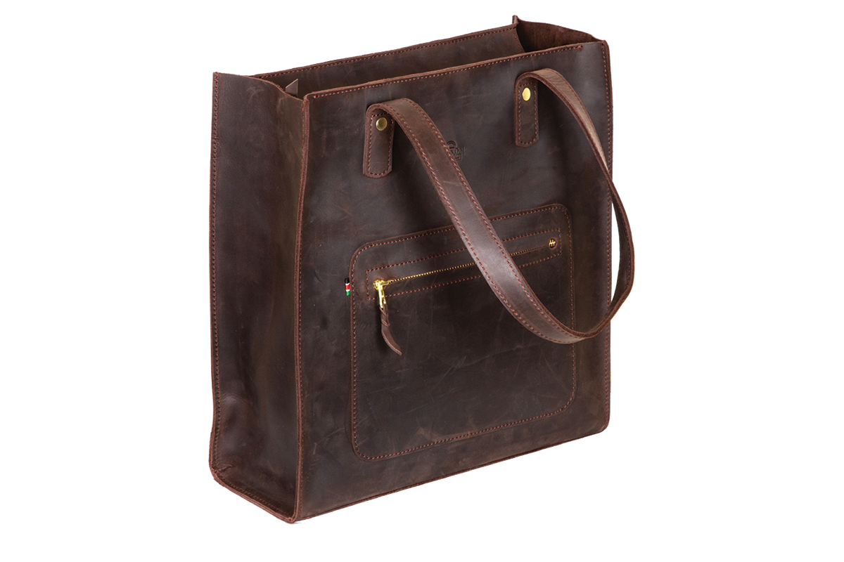 Tausi Tote Bag, Mocha - Image 3