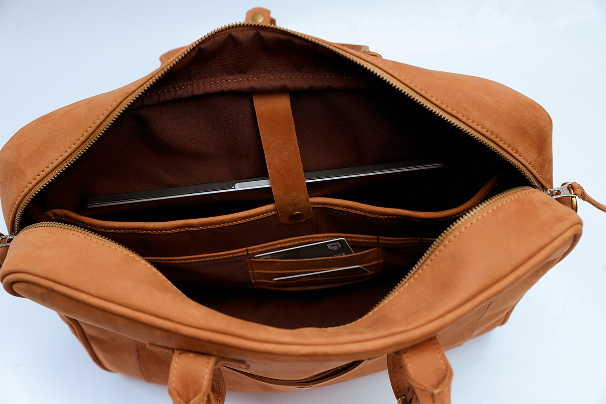 Briefcase 21, Chestnut - Image 8