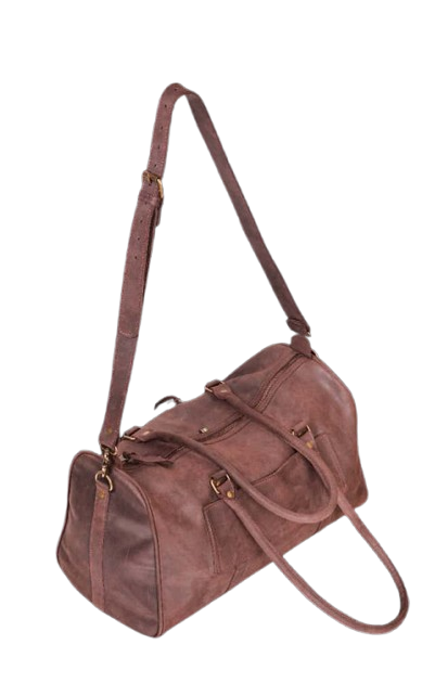 Fridah Travel/Gym Bag – Leather Duffel - Image 3
