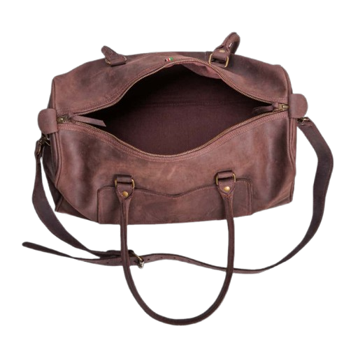Fridah Travel/Gym Bag – Leather Duffel - Image 5